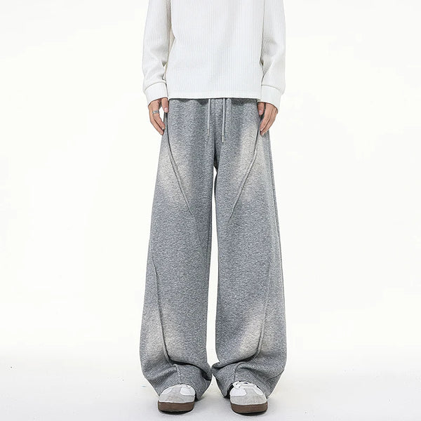 Baggy Sweatpants for Men Vintage Washed Distressed Joggers